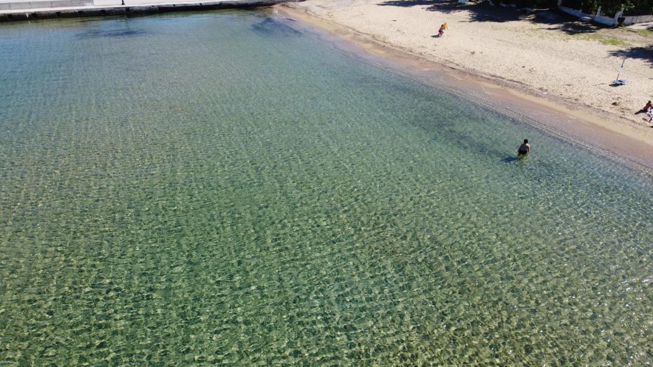 Beachfront Apartment Thassos Skála Kallirákhis Esterno foto