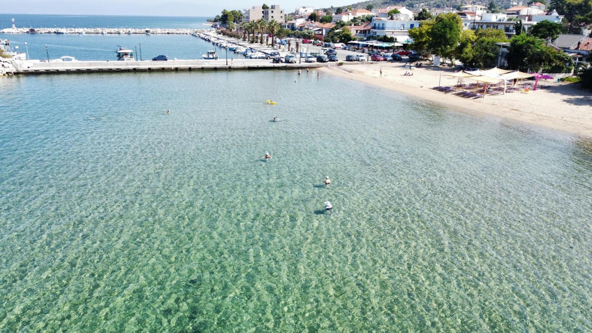 Beachfront Apartment Thassos Skála Kallirákhis Esterno foto