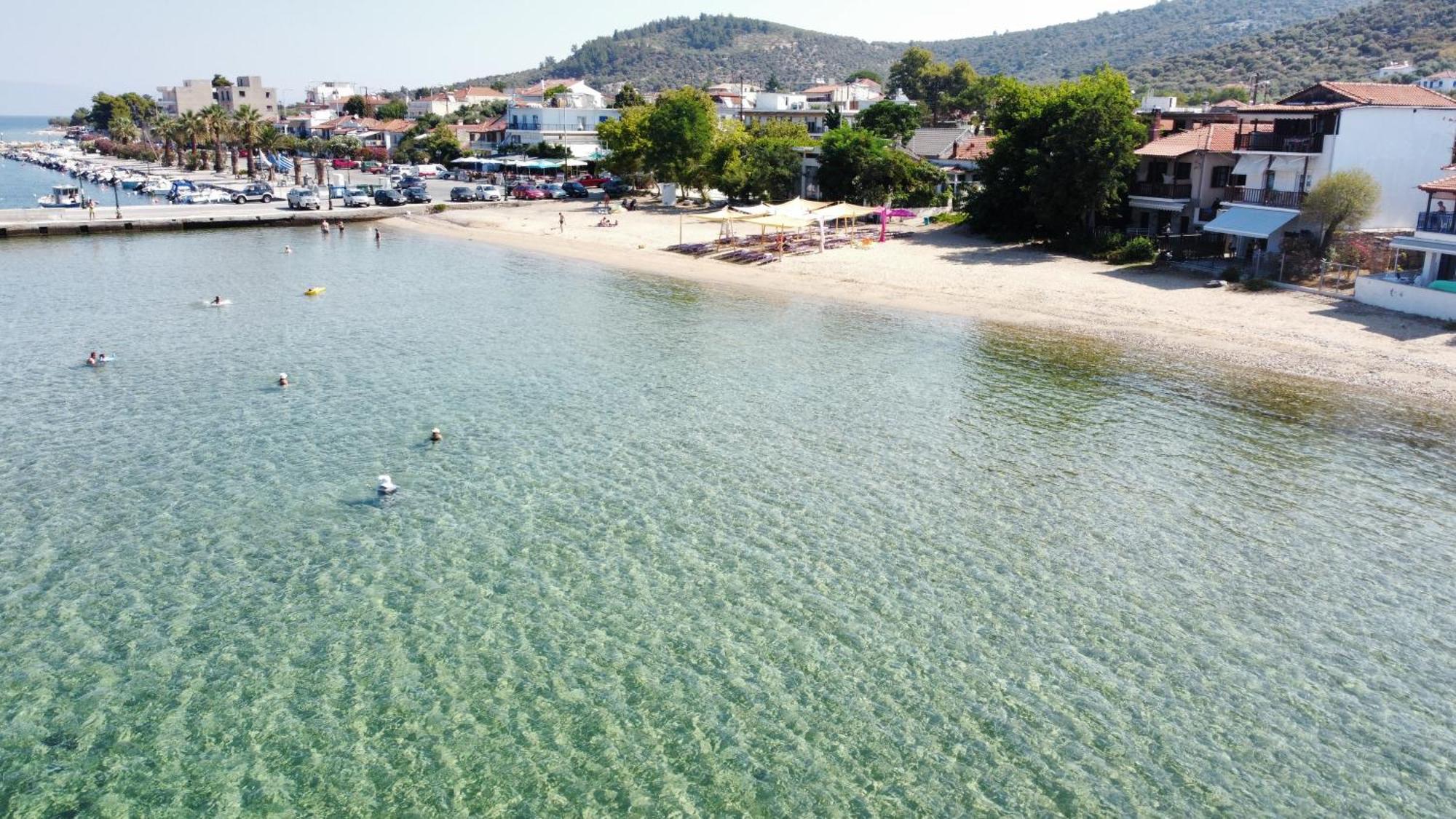 Beachfront Apartment Thassos Skála Kallirákhis Esterno foto