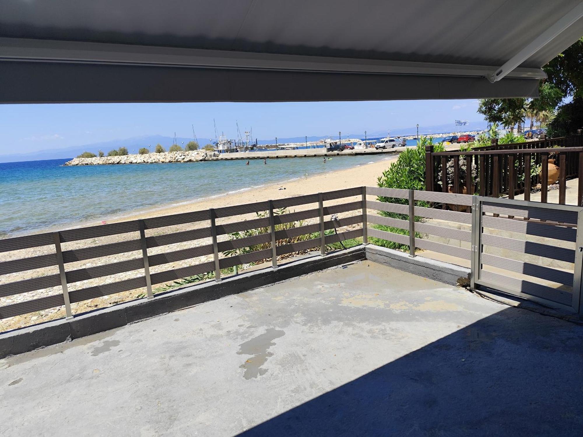 Beachfront Apartment Thassos Skála Kallirákhis Esterno foto