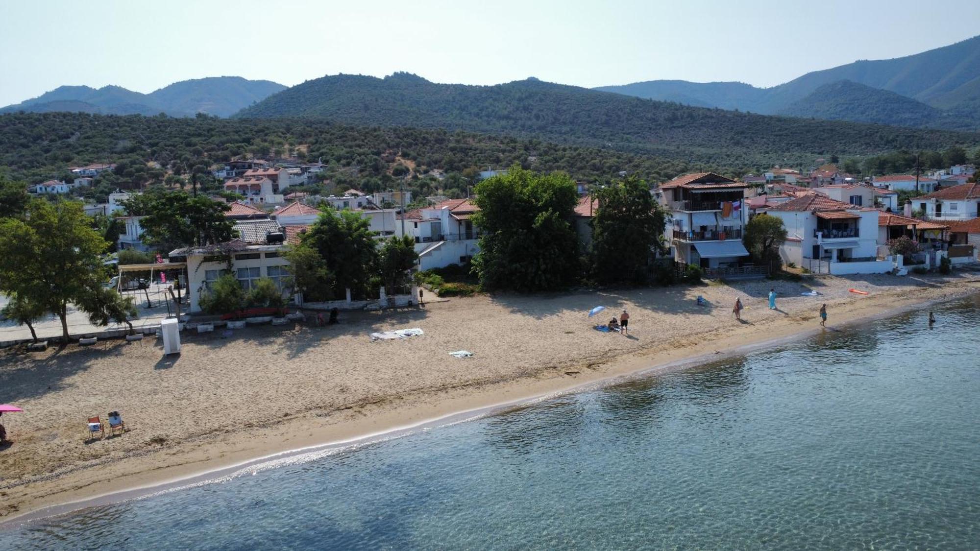 Beachfront Apartment Thassos Skála Kallirákhis Esterno foto