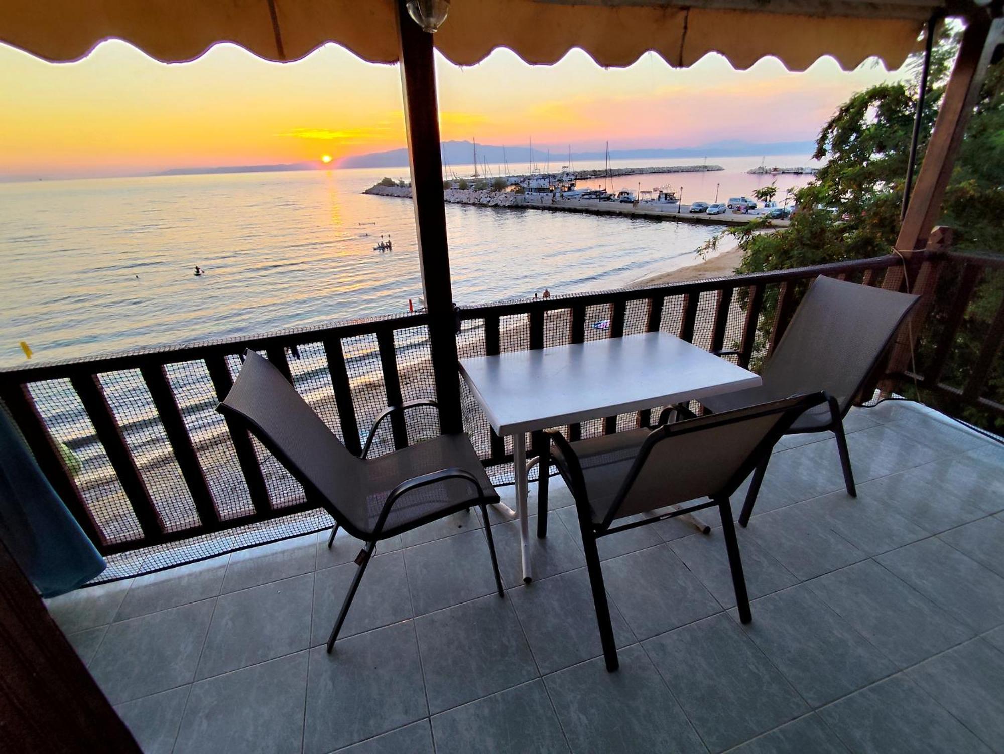 Beachfront Apartment Thassos Skála Kallirákhis Esterno foto