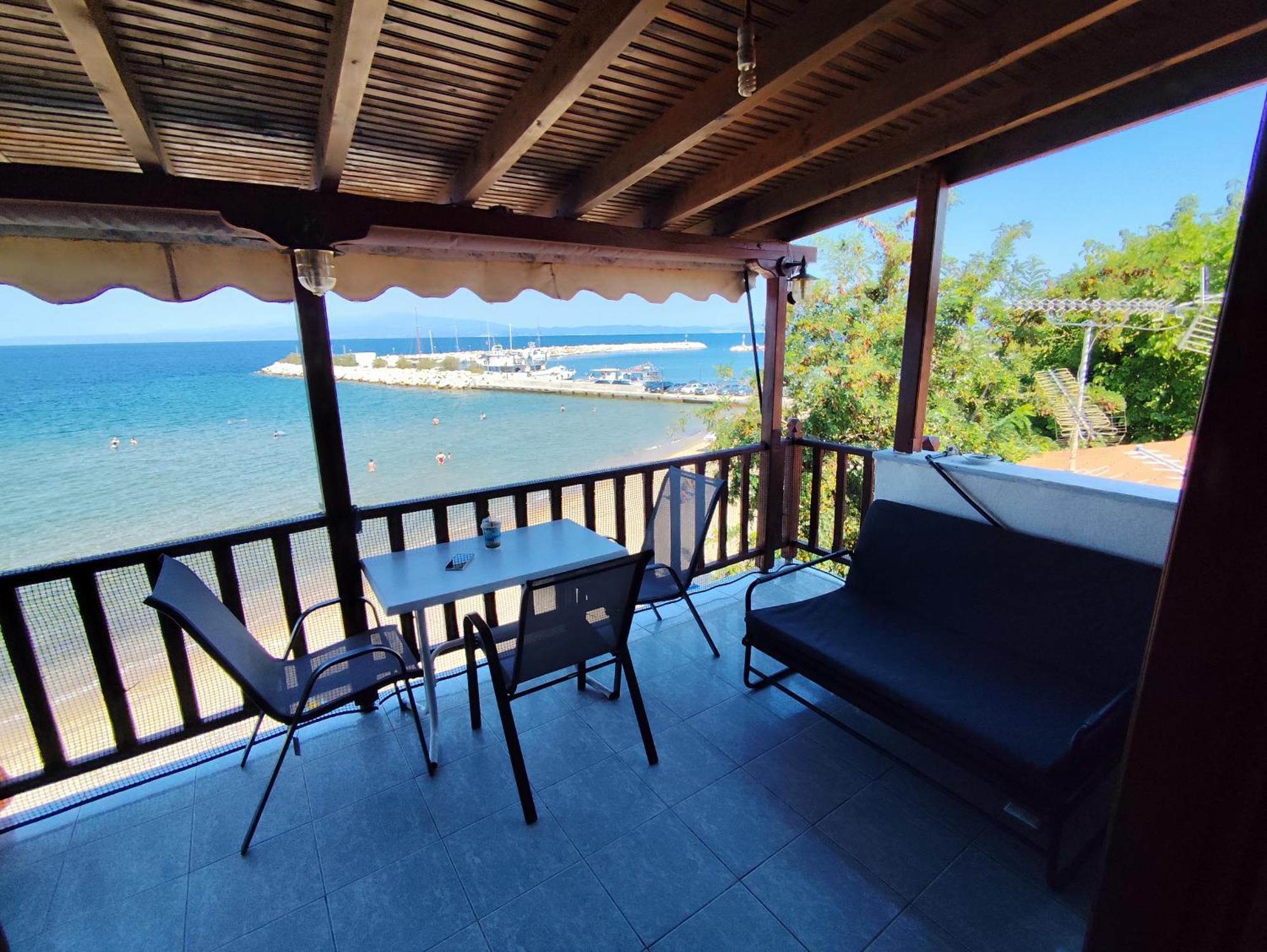 Beachfront Apartment Thassos Skála Kallirákhis Esterno foto