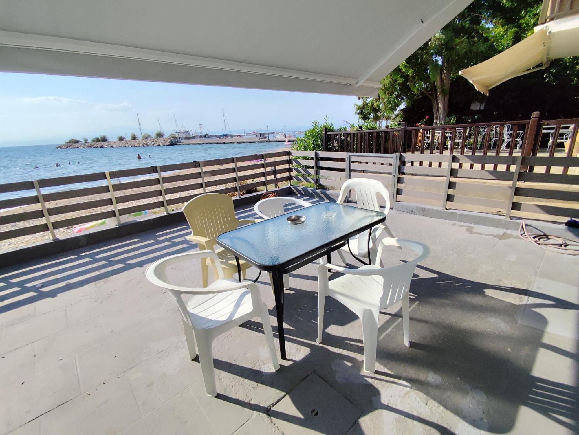 Beachfront Apartment Thassos Skála Kallirákhis Esterno foto
